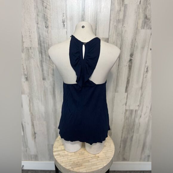 Good luck gem Blue blouse size small - Picture 4 of 5